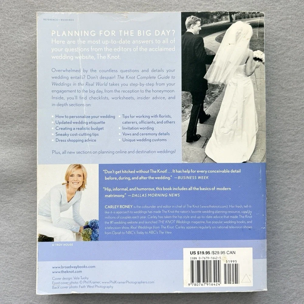 Vintage 2004 The Knot Wedding Planning Book Complete Bridal Guide Shower Gift
